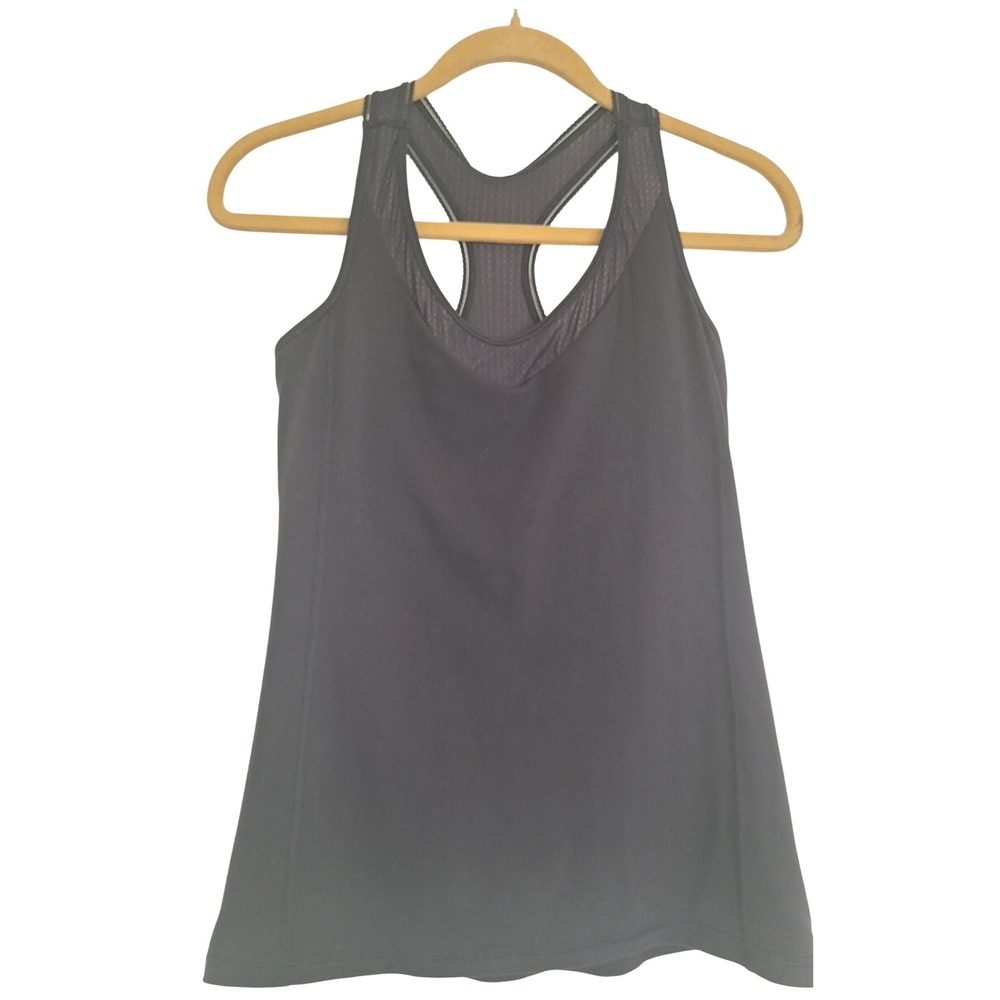 Lululemon Black Racerback Tank Top Womans Size 8 Sleeveless Activewear